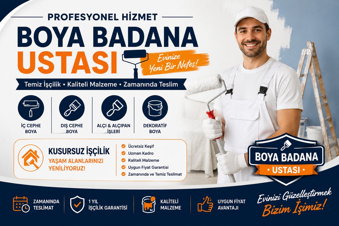 Atıfbey boya badana ustası – profesyonel boyacı